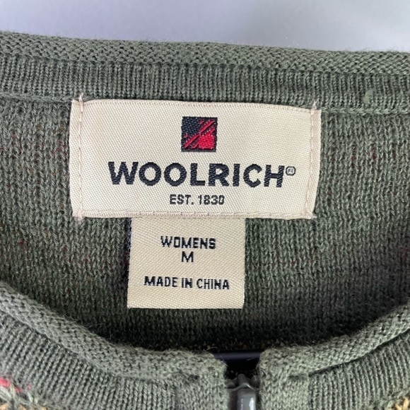 Vintage Woolrich Women’s Zip Front Cardigan Sweater - Picture 2 of 3